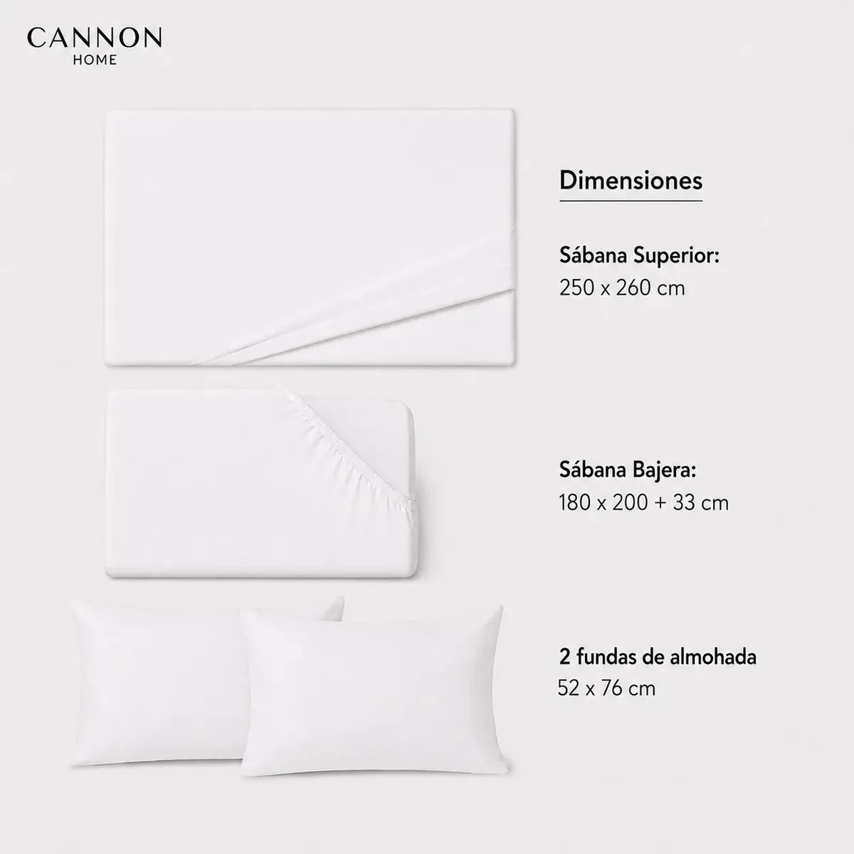 Sábana Cannon 200 Hilos Fawn King Gris