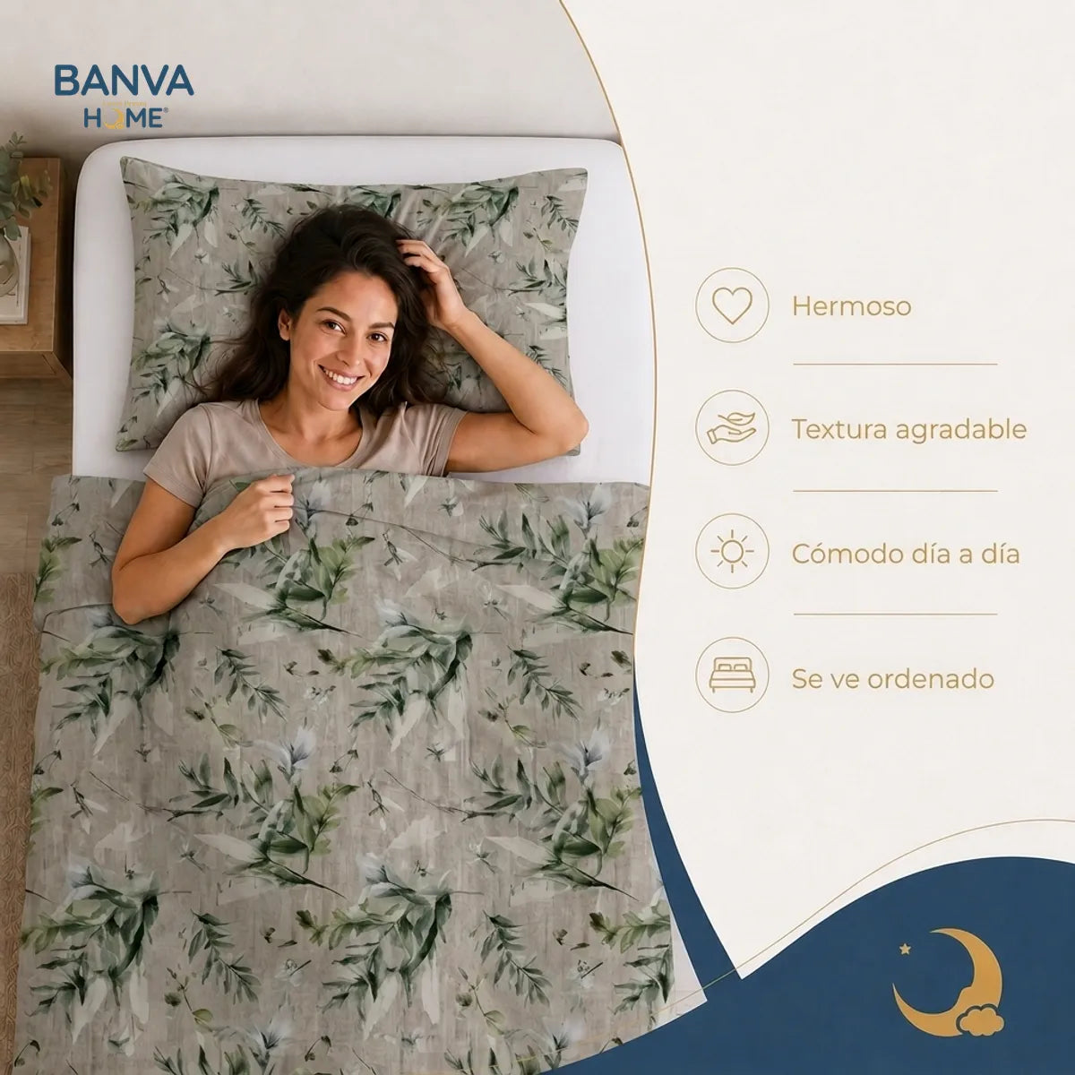 Quilt Breda 1.5 Plazas Verde