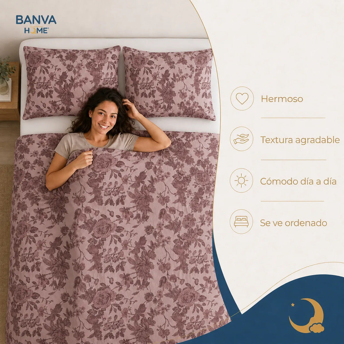 Quilt Breda 2 Plazas Rosa
