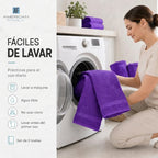 Juego Toalla American Family Violeta 350gr