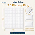 Plumón Valencia Embossed Blanco King