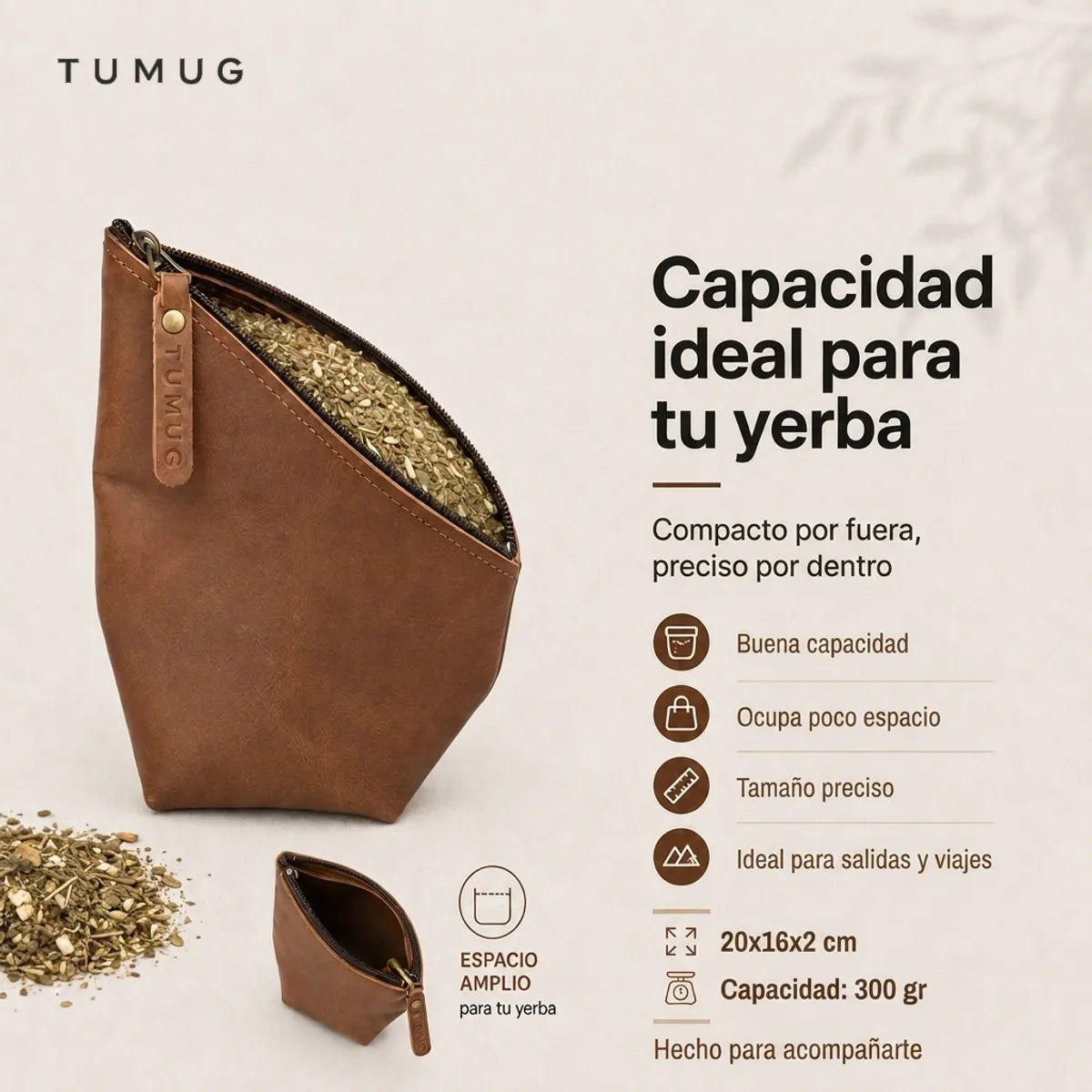 Yerbero Tumug Café Liso 300 gr