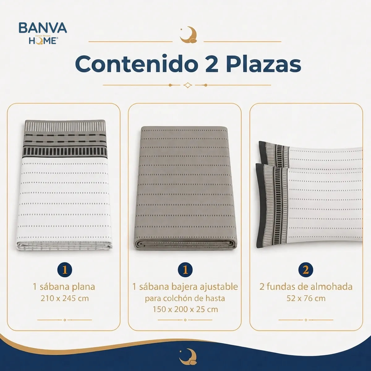 Juego Sábana Illusions 180 Hilos Bursa 2 Plazas