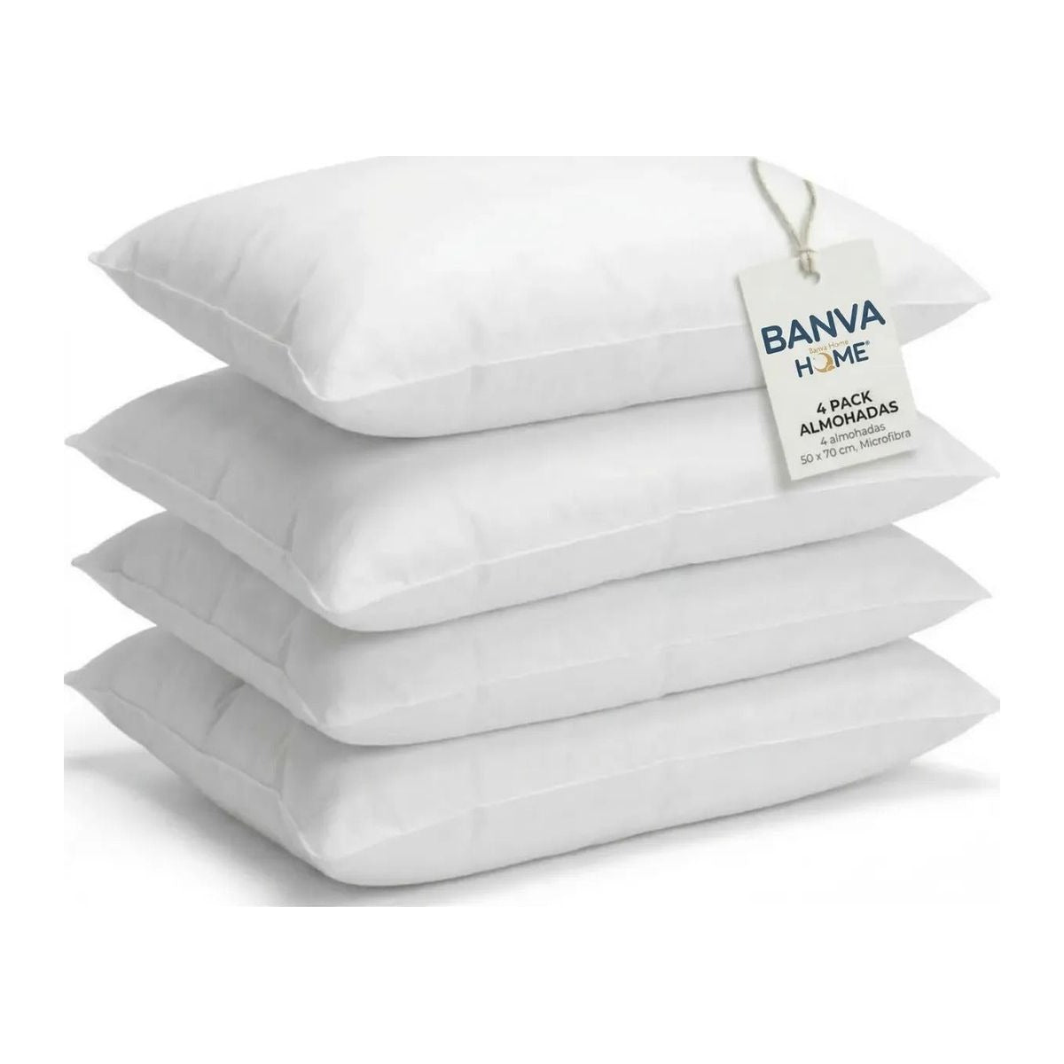 Pack 4 Almohada Blanco 50x70