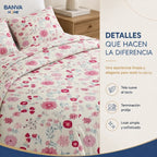Quilt Bruselas 1.5 Plazas Flowers