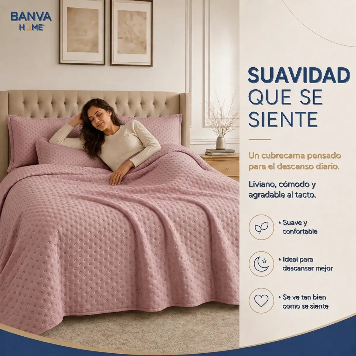 Quilt Atenas King Rosa