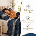 Juego Sábana Illusions 144 Hilos Liso 1 Plaza Arcen