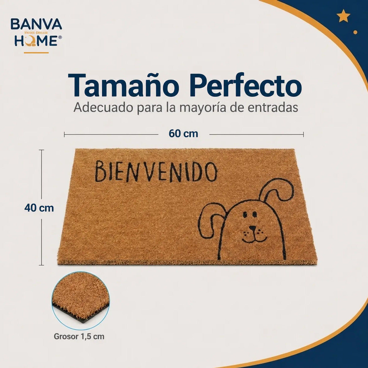 Limpiapies Coco Perro 60x40