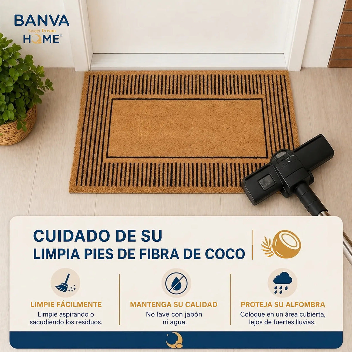 Limpiapies Coco Stripes 120x60