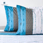 Juego Sábana American Family 144 Hilos Targa 2 Plazas Azul