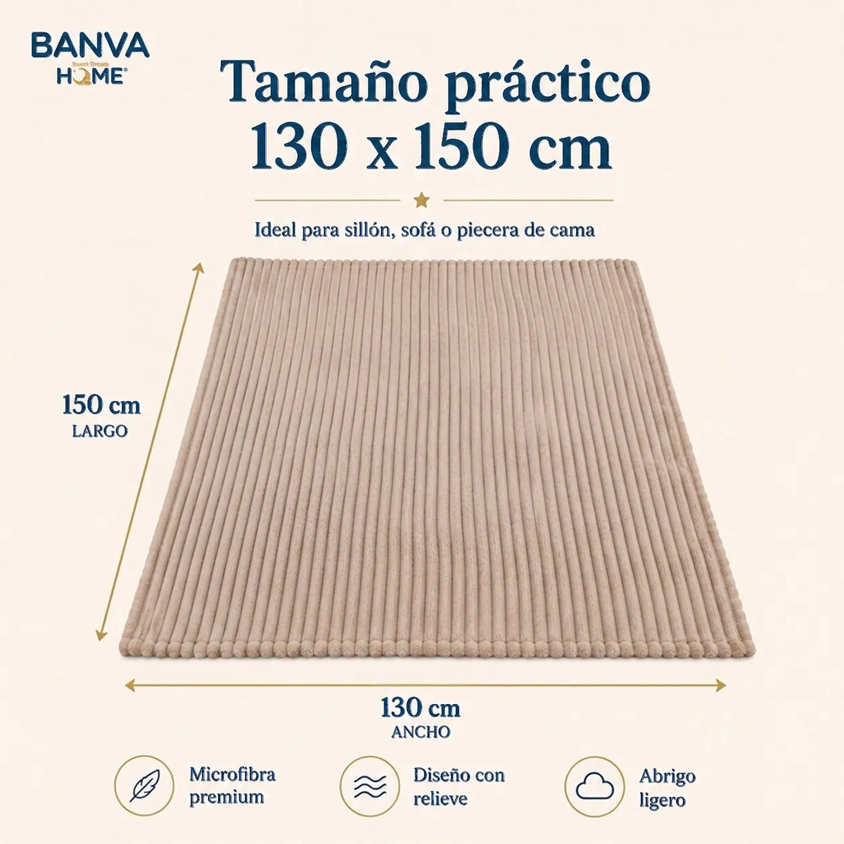 Manta Illusions Flannel Relieve Rosado 150x130 500gr