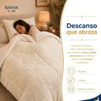 Plumón Valencia Corduroy Sherpa 2 Plazas Crema