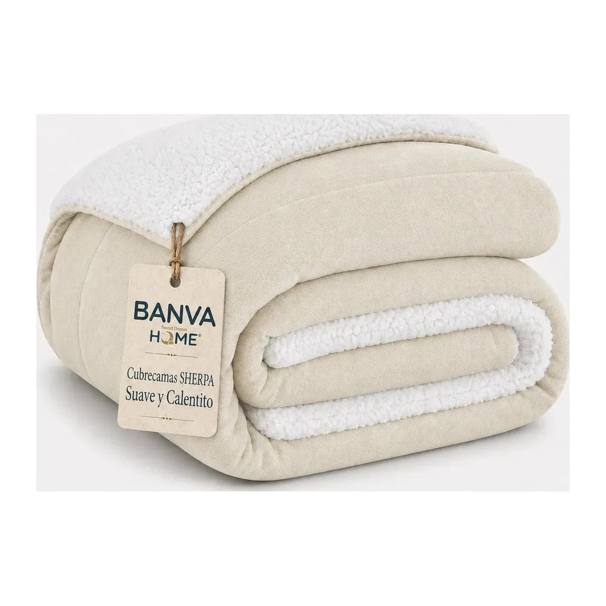 Quilt Sherpa Súper King Beige