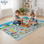Alfombra Infantil Estampado Ciudad