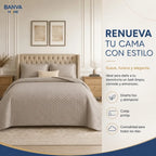 Quilt Atenas 2 Plazas Beige