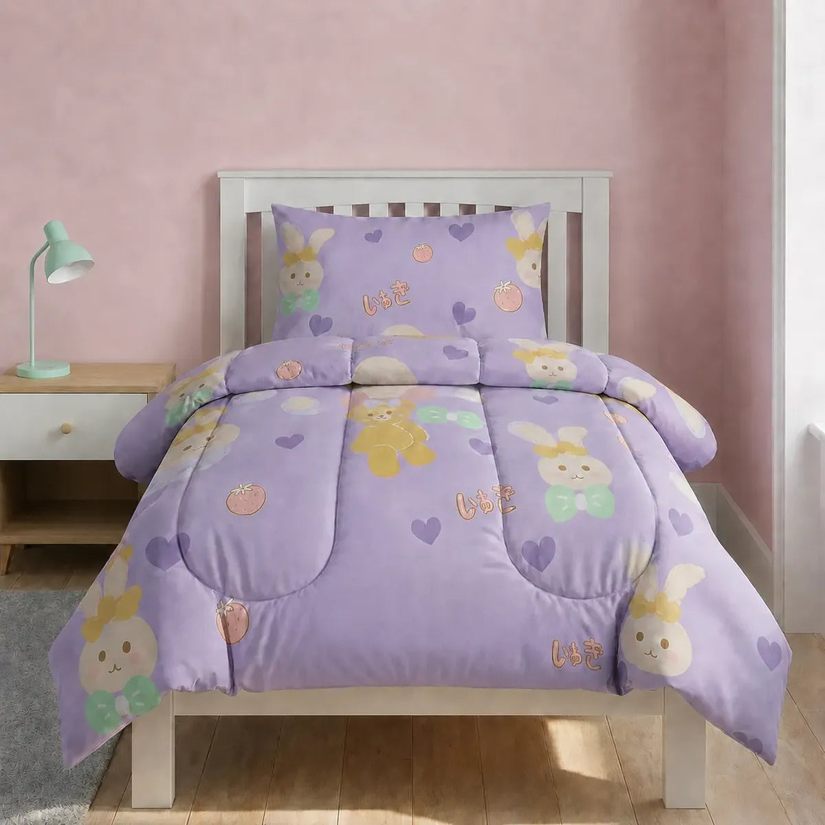 Plumón Infantil Bunnie Rosa