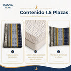 Juego Sábana Illusions 144 Hilos Liso 1.5 Plazas Emir
