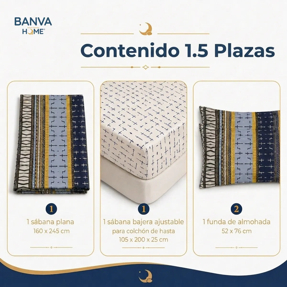 Juego Sábana Illusions 144 Hilos Liso 1.5 Plazas Emir