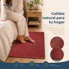 Jute Fibra Natural Loom Red 60x90