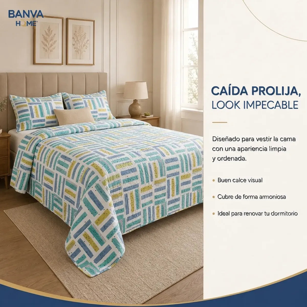 Quilt Bruselas 1.5 Plazas Bars