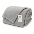 Frazada Illusions Flannel Liso 2 Plazas Gris