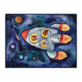 Alfombra Infantil Estampado Galaxy