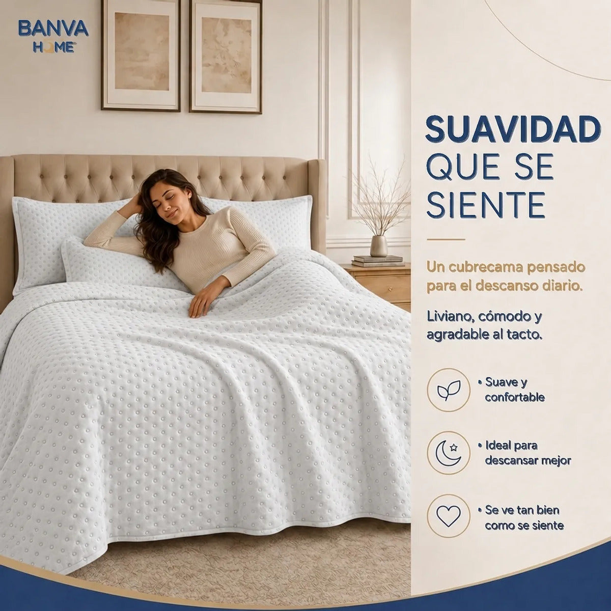 Quilt Atenas 2 Plazas Blanco