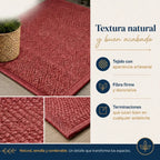 Jute Fibra Natural Loom Red 60x90