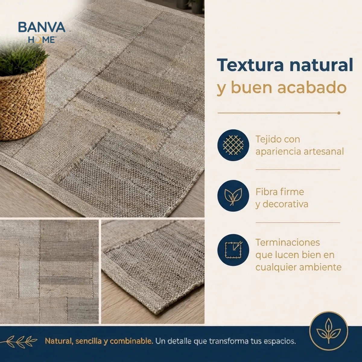 Jute Fibra Natural Katia 60x90