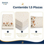 Juego Sábana Illusions 180 Hilos Gul 1.5 Plazas
