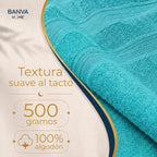 Juego Toalla 500g Turquesa