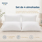 Pack 4 Almohada Blanco 50x70