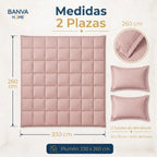 Plumón Valencia Embossed Rosa 2 Plazas