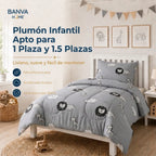 Plumón Infantil Selva Gris