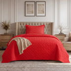 Quilt Bicolor 1.5 Plazas Red