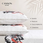 Juego Sábana Cannon 200 Hilos Abbys 2 Plazas Estampado