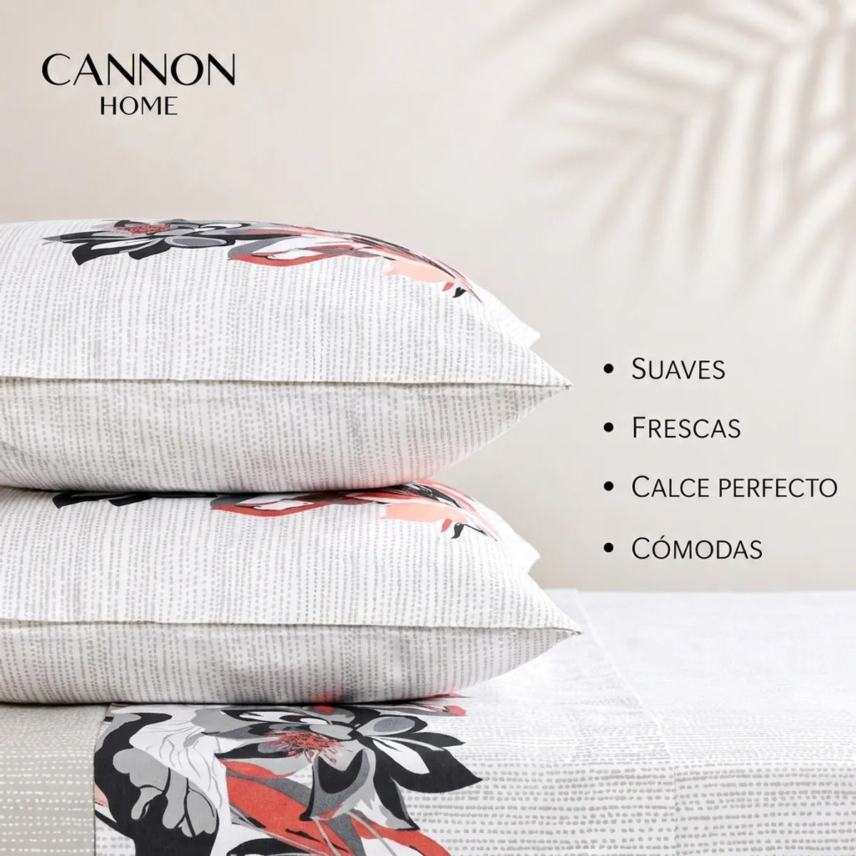 Juego Sábana Cannon 200 Hilos Abbys 2 Plazas Estampado