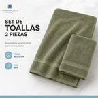 Juego Toalla American Family Oliva 350gr
