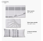 Juego Sábana Cannon 200 Hilos Express 2 Plazas Estampado