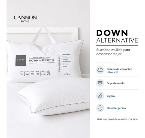 Almohadas Cannon 50 X 90 Down Alternative Blanco