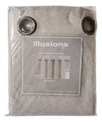 Set Cortinas Black Out Beige 140x220