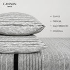 Juego Sábana Cannon 200 Hilos 2 Plazas Gris