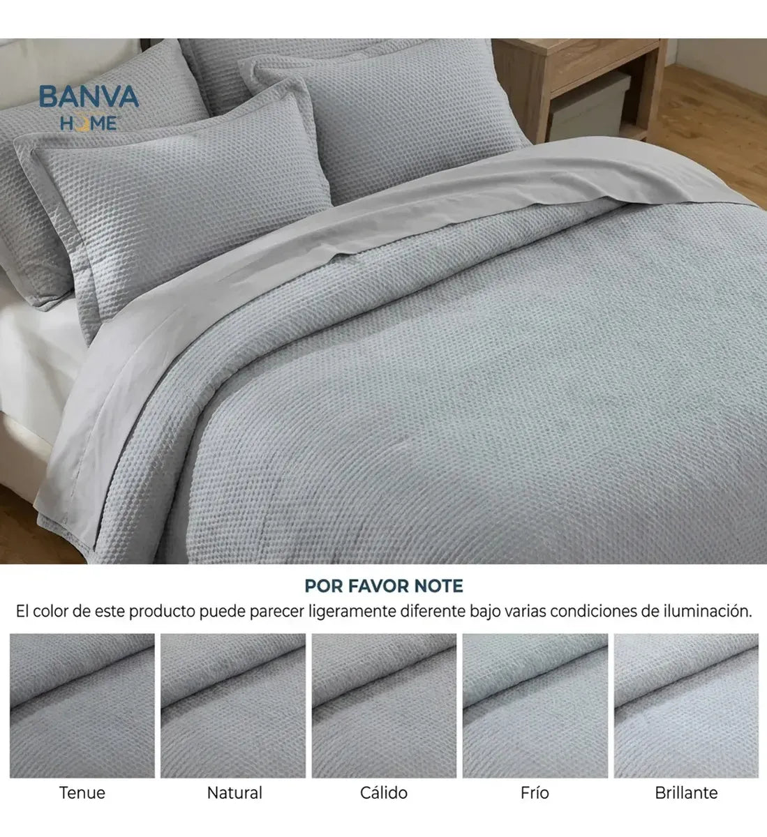 Quilt Atenas Súper King Gris