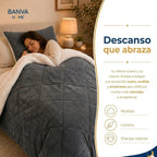 Plumón Valencia Corduroy Sherpa 2 Plazas Gris
