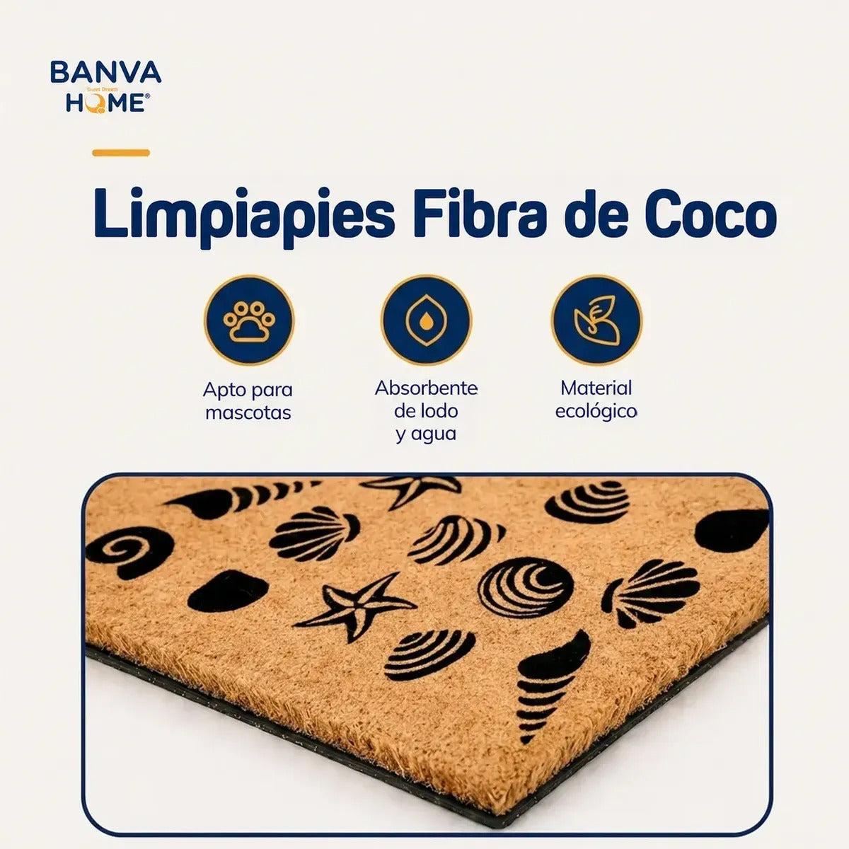 Limpiapies Coco Shells