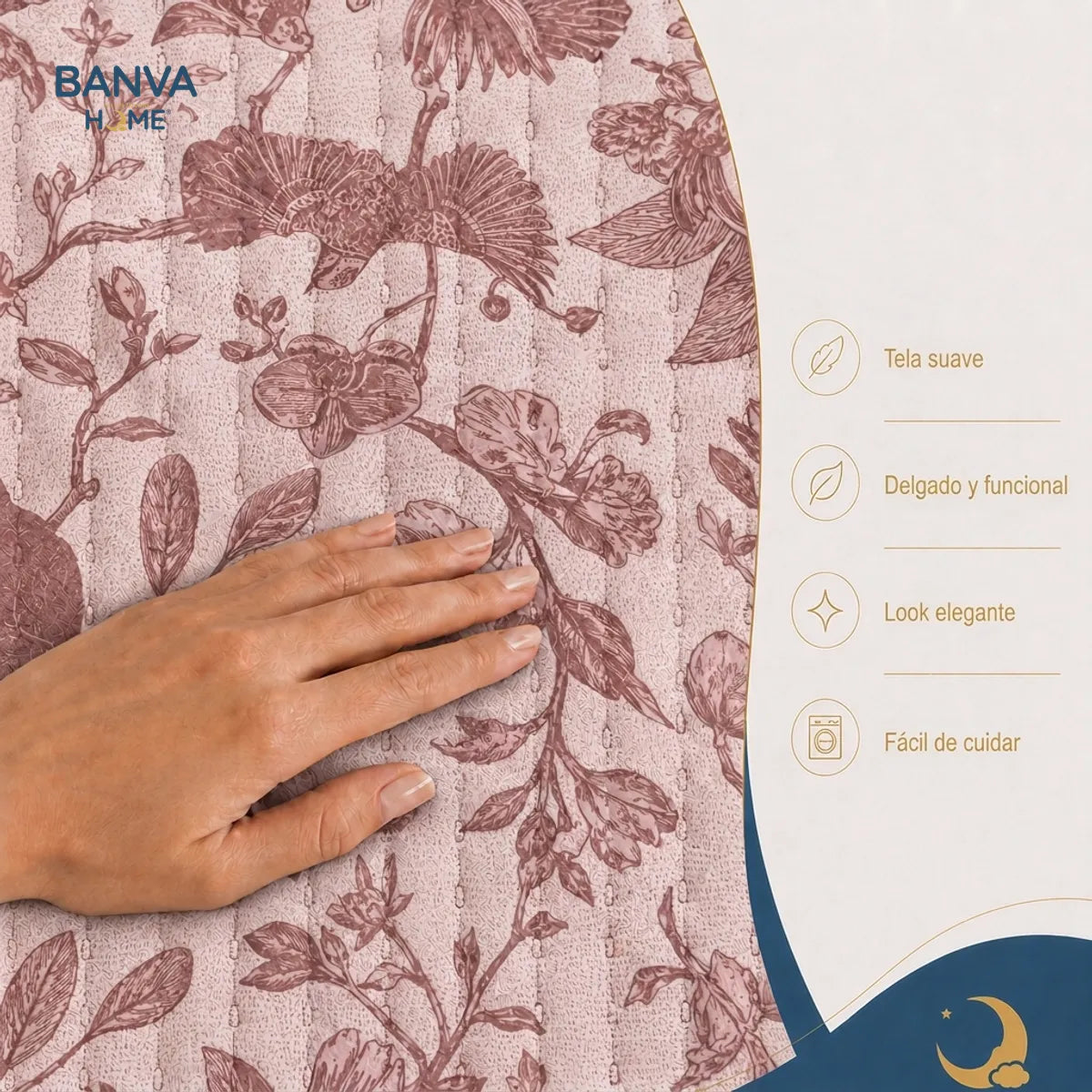 Quilt Breda Súper King Rosa