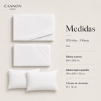 Sábana Elements & Co 200 Hilos Blanco 2 Plazas