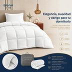 Plumón Valencia Embossed Blanco 1.5 Plazas