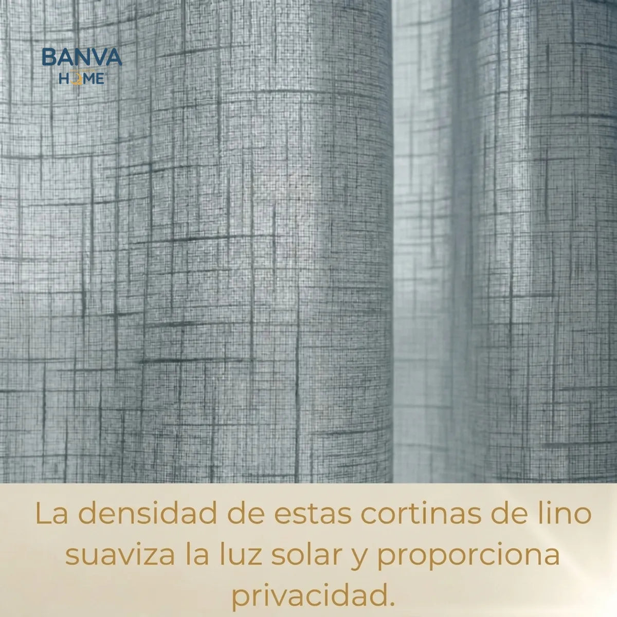 Set Cortinas Velo Lino Liso Grafito