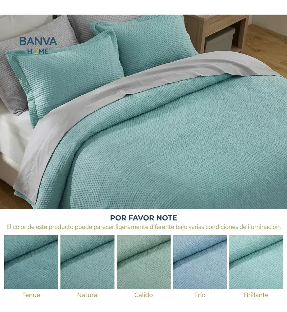 Quilt Atenas 2 Plazas Aqua